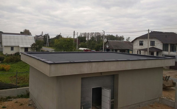 Плоская крыша в частном