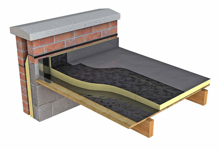 Устройство плоской кровли по деревянным балкам
